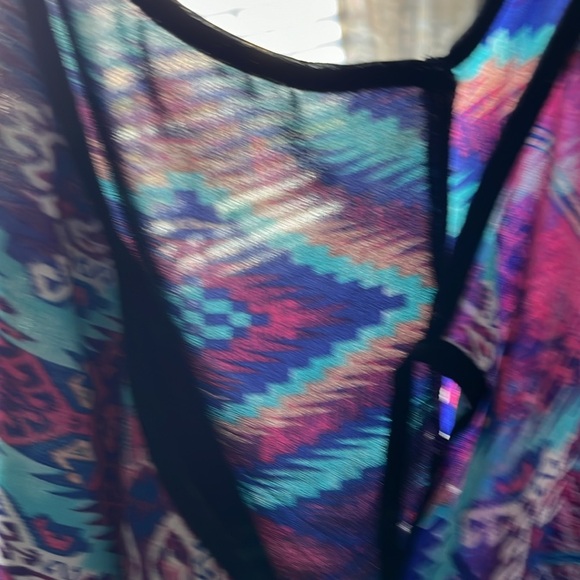 SANS SOUCI L/Grande Sheer Cover Up Tank Top - Picture 5 of 5